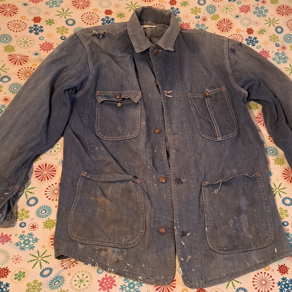 Vintage Distresed Montgomery Ward Chore Jacket